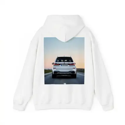BMW X7 M50i White Highway Sunset Drive