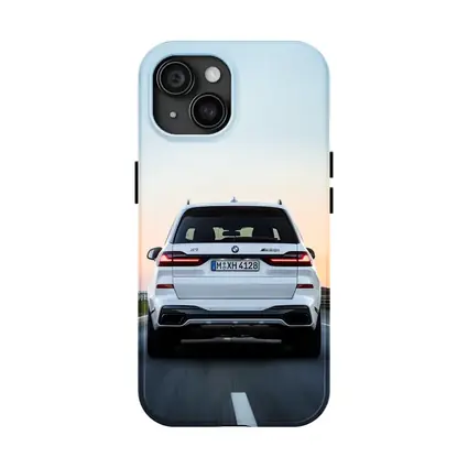 BMW X7 M50i White Highway Sunset Drive