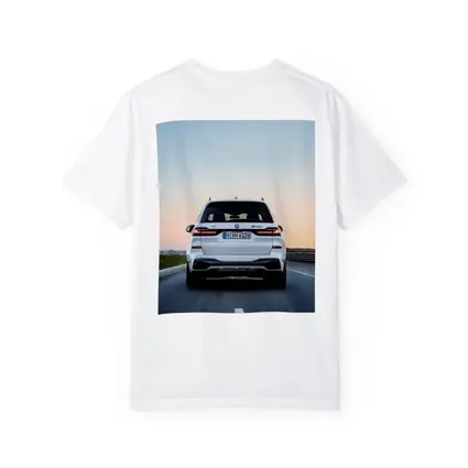 BMW X7 M50i White Highway Sunset Drive