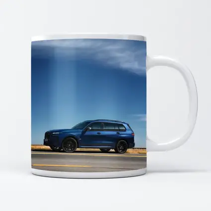 BMW X7 Blue SUV Open Road Sky