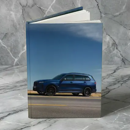 BMW X7 Blue SUV Open Road Sky