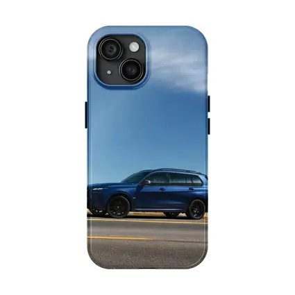 BMW X7 Blue SUV Open Road Sky