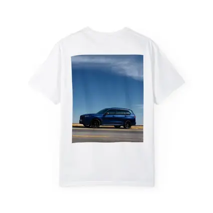 BMW X7 Blue SUV Open Road Sky