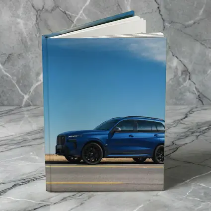 BMW X7 Blue SUV Open Road
