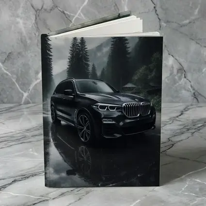 BMW X7 Rainy Forest Mountain Road