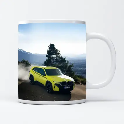 BMW XM Neon Yellow Mountain Road Drive