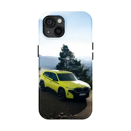 BMW XM Neon Yellow Mountain Road Drive