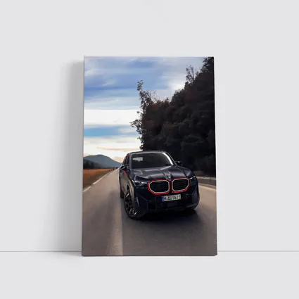 BMW XM Label Red on Open Road
