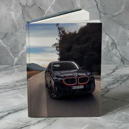 BMW XM Label Red on Open Road