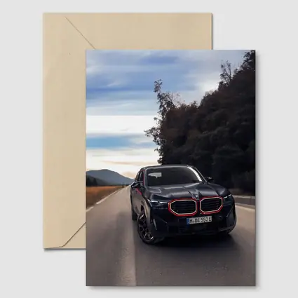 BMW XM Label Red on Open Road