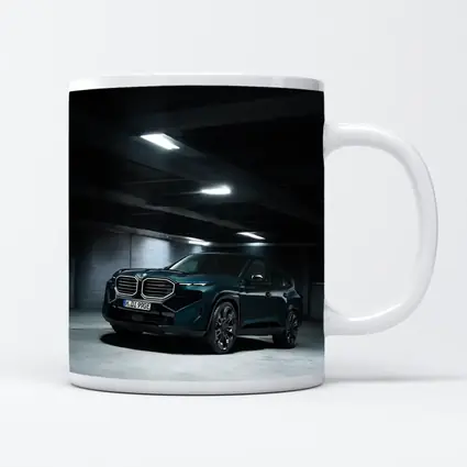 BMW XM Dark Teal Parking Garage Night