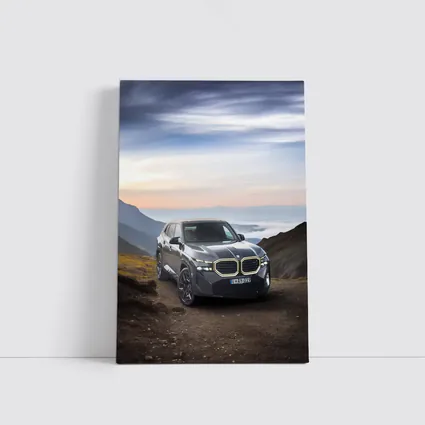 BMW XM Dark Gray Mountain Road View