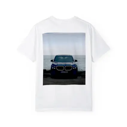 BMW XM Front View Ocean Background