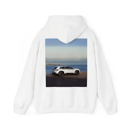 BMW XM White SUV Coastal Ocean View