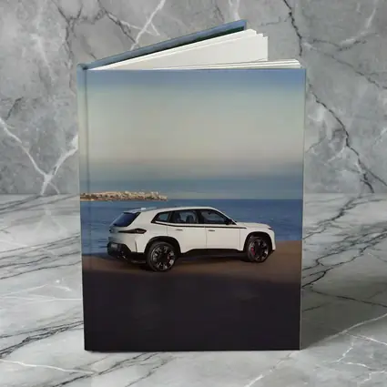 BMW XM White SUV Coastal Ocean View
