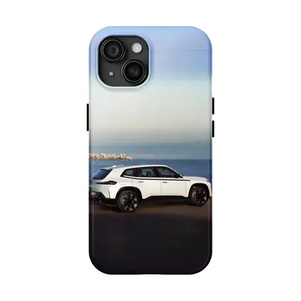 BMW XM White SUV Coastal Ocean View
