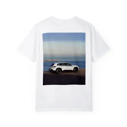 BMW XM White SUV Coastal Ocean View