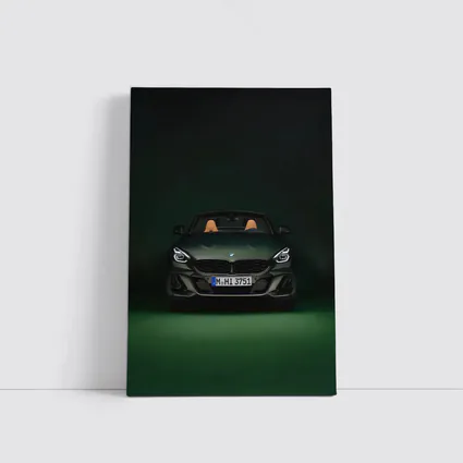 BMW Z4 Green Studio Dark Background