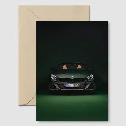 BMW Z4 Green Studio Dark Background