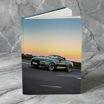 BMW Z4 Green Roadster Sunset Highway Drive