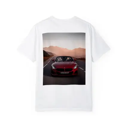 BMW Z4 Red Roadster Mountain Sunset Road