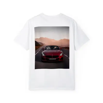 BMW Z4 Red Roadster Mountain Sunset Road