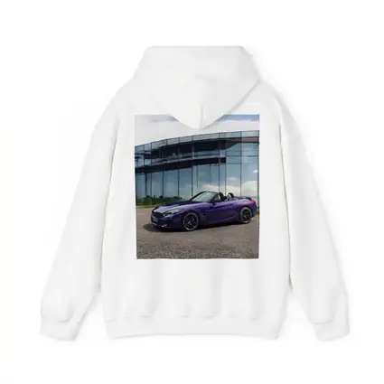 BMW Z4 Purple Roadster Glass Building