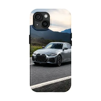 BMW 4 Series Gray Coupe Mountain Road
