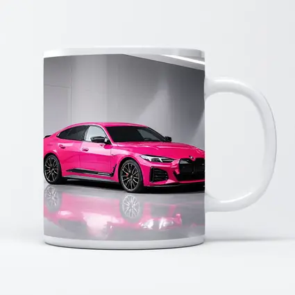 BMW i4 M50 Pink Studio Shot