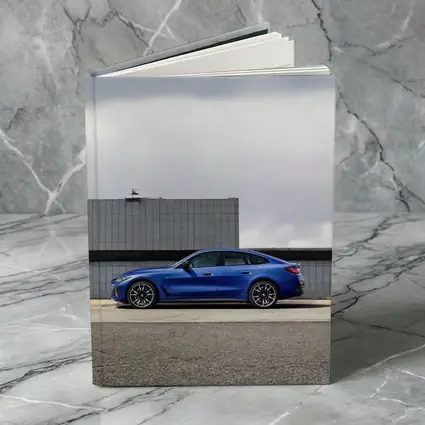 BMW i4 M50 Blue Urban Street Side