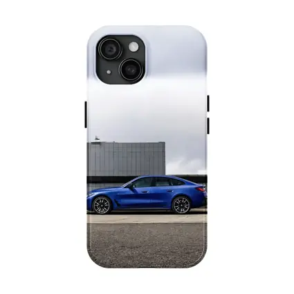 BMW i4 M50 Blue Urban Street Side