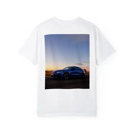 BMW i4 Blue Sunset Road Drive