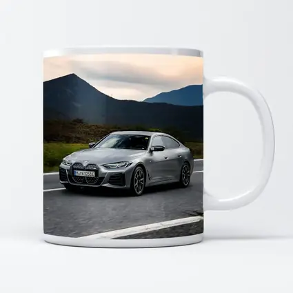 BMW i4 Gran Coupe Gray Mountain Road Drive