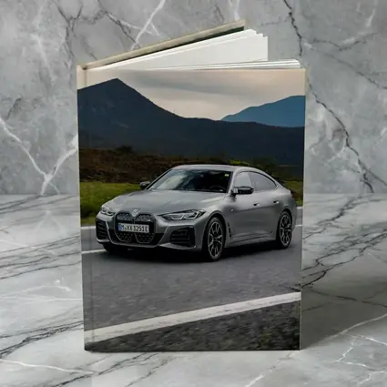 BMW i4 Gran Coupe Gray Mountain Road Drive