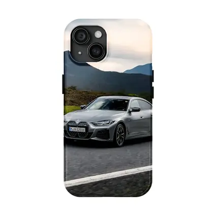 BMW i4 Gran Coupe Gray Mountain Road Drive