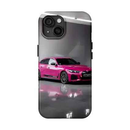 Pink BMW i4 M50 Studio Showroom