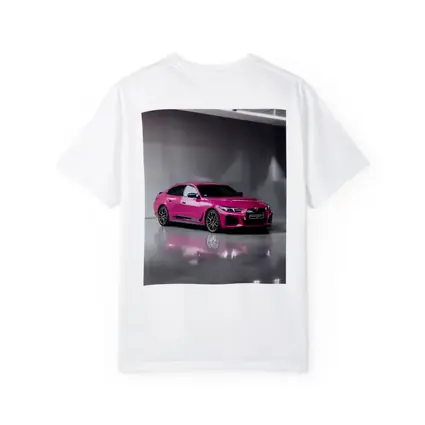 Pink BMW i4 M50 Studio Showroom