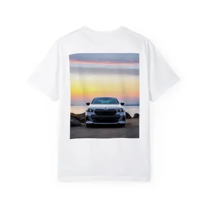 BMW i5 M60 Sedan Coastal Sunset View