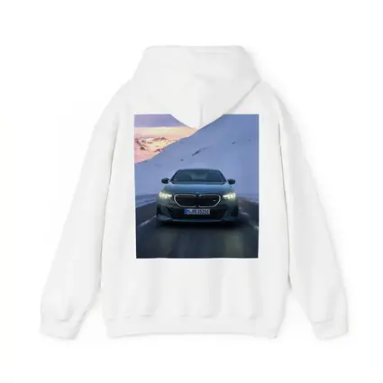 BMW i5 M60 Sedan Snowy Mountain Road