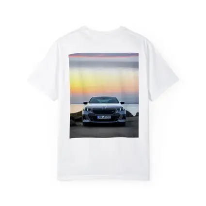 BMW i5 M60 Sunset Coastal Front View