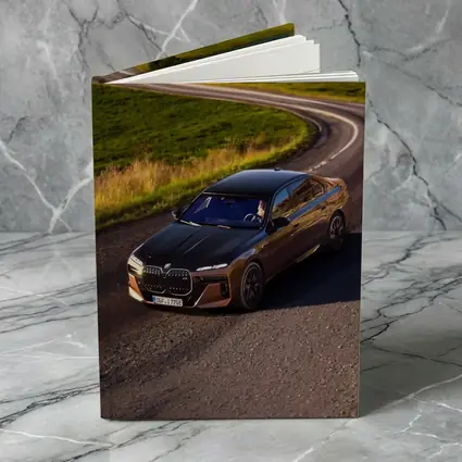BMW i7 M70 Sapphire Black Country Road