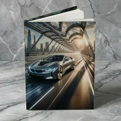 BMW i8 Racing Through Futuristic City Bridge