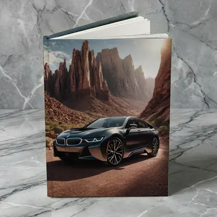 BMW i8 Parked in Red Rock Canyon