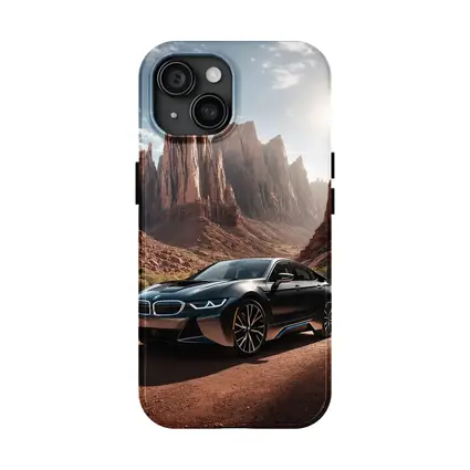BMW i8 Parked in Red Rock Canyon