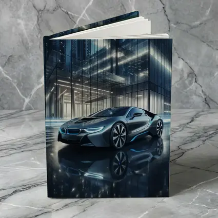 BMW i8 Parked Outside Glass City Building