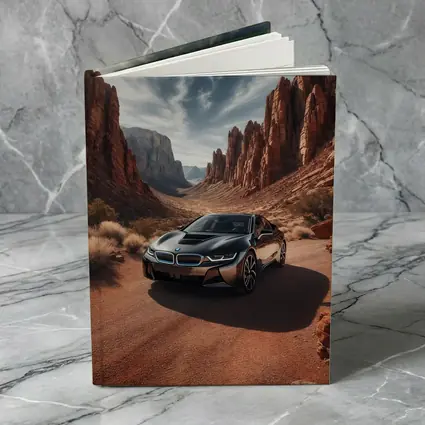 BMW i8 Parked in Red Rock Canyon