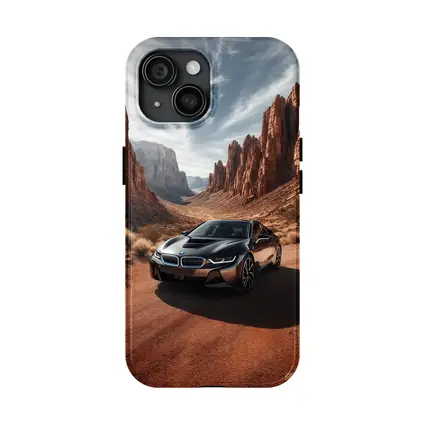 BMW i8 Parked in Red Rock Canyon