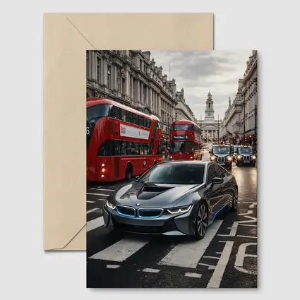 BMW i8 Driving Through London Streets