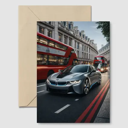 BMW i8 Driving London City Streets