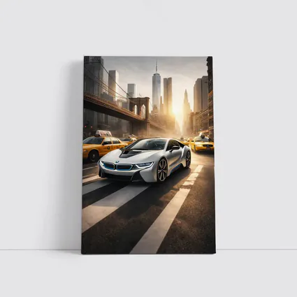 BMW i8 New York City Brooklyn Bridge